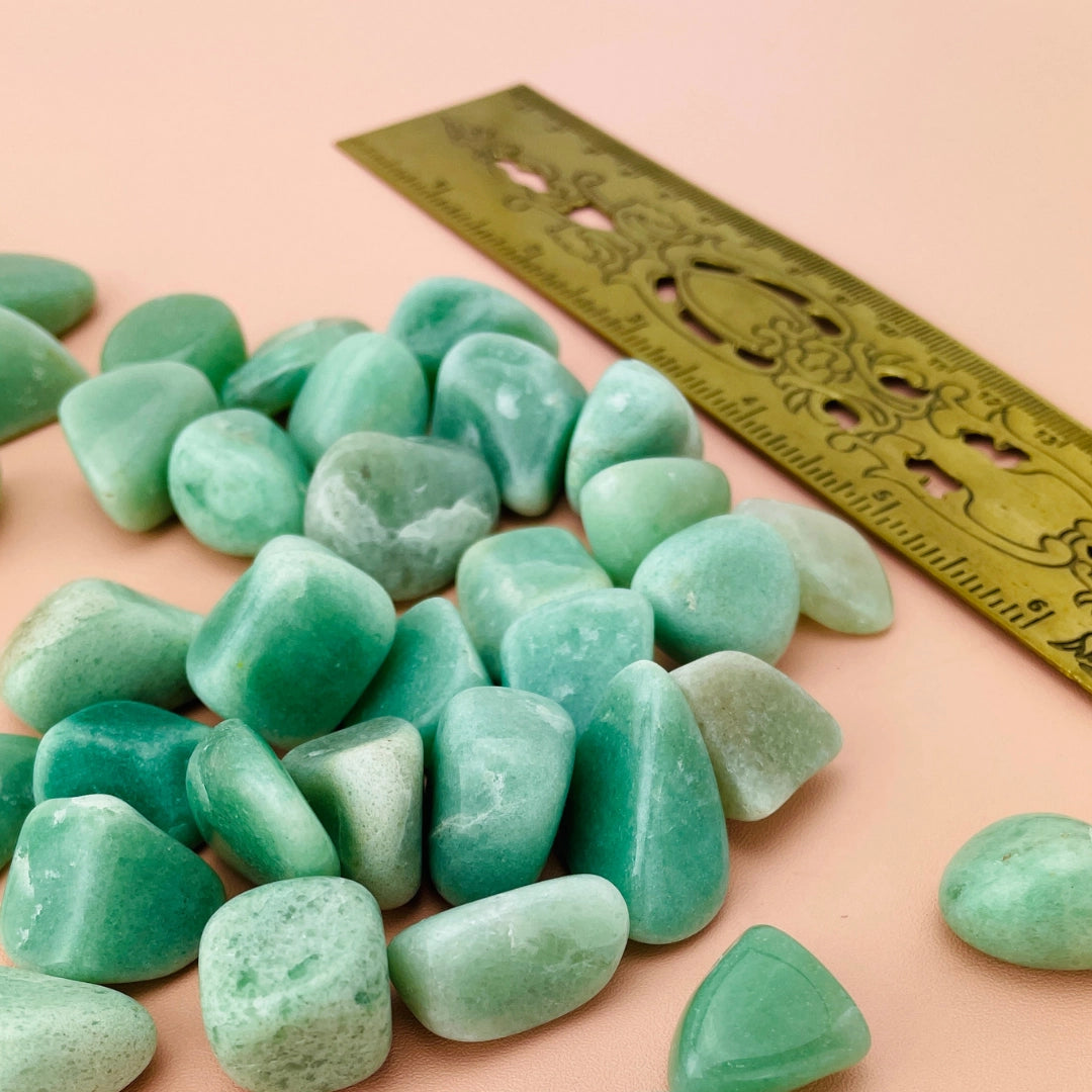 Natural Tumbled Aventurine Gemstones Intention Vial