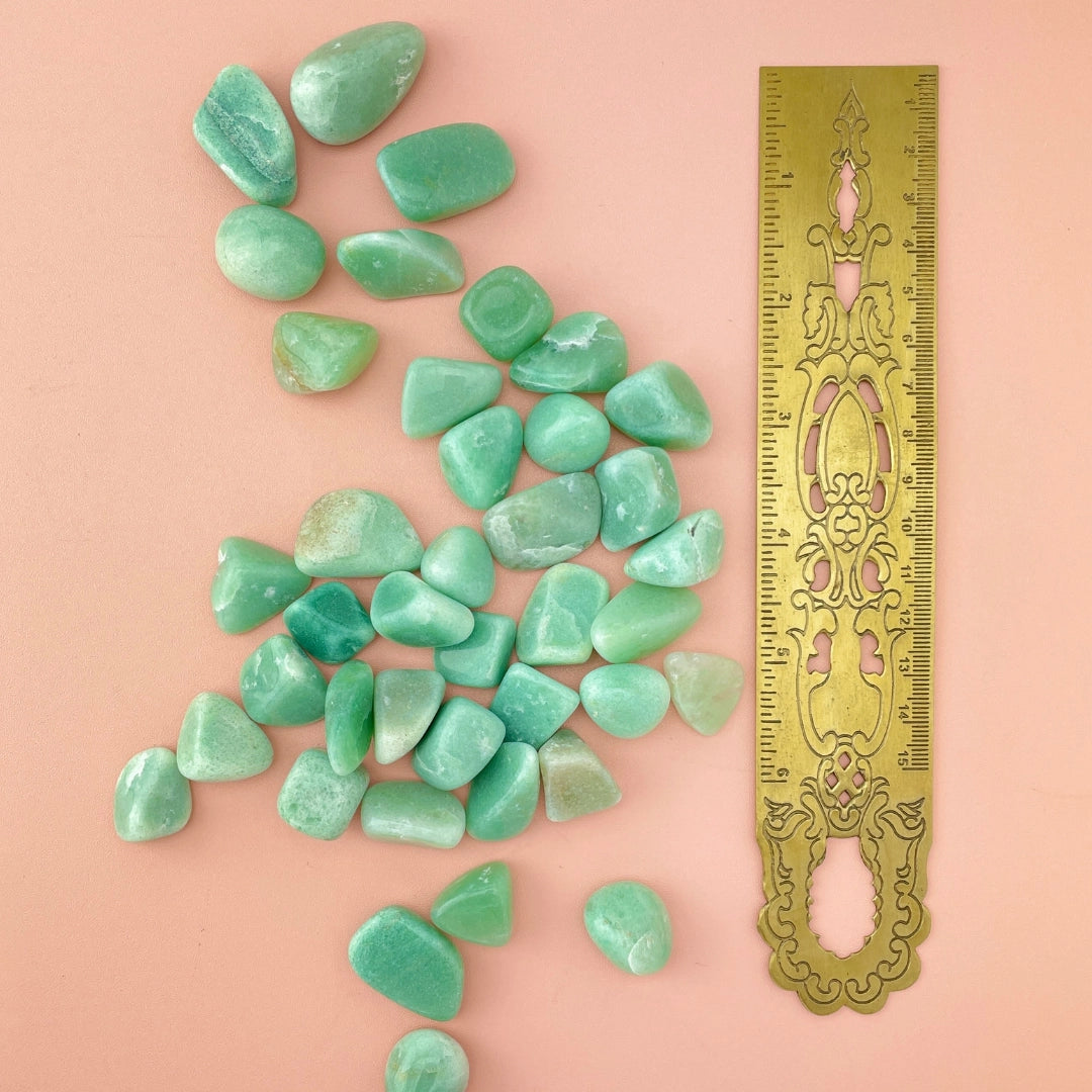 Natural Tumbled Aventurine Gemstones Intention Vial